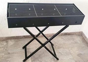 Houtskoolbarbeque klapbare BBQ Grilloppervlak 82 x 32 cm beschikbaar voor biedingen