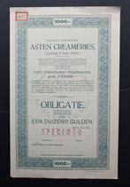 Asten Creameries (Margarinefabriek) - Asten (N.-Br.) 1919, Verzenden, Voor 1920, Obligatie of Lening