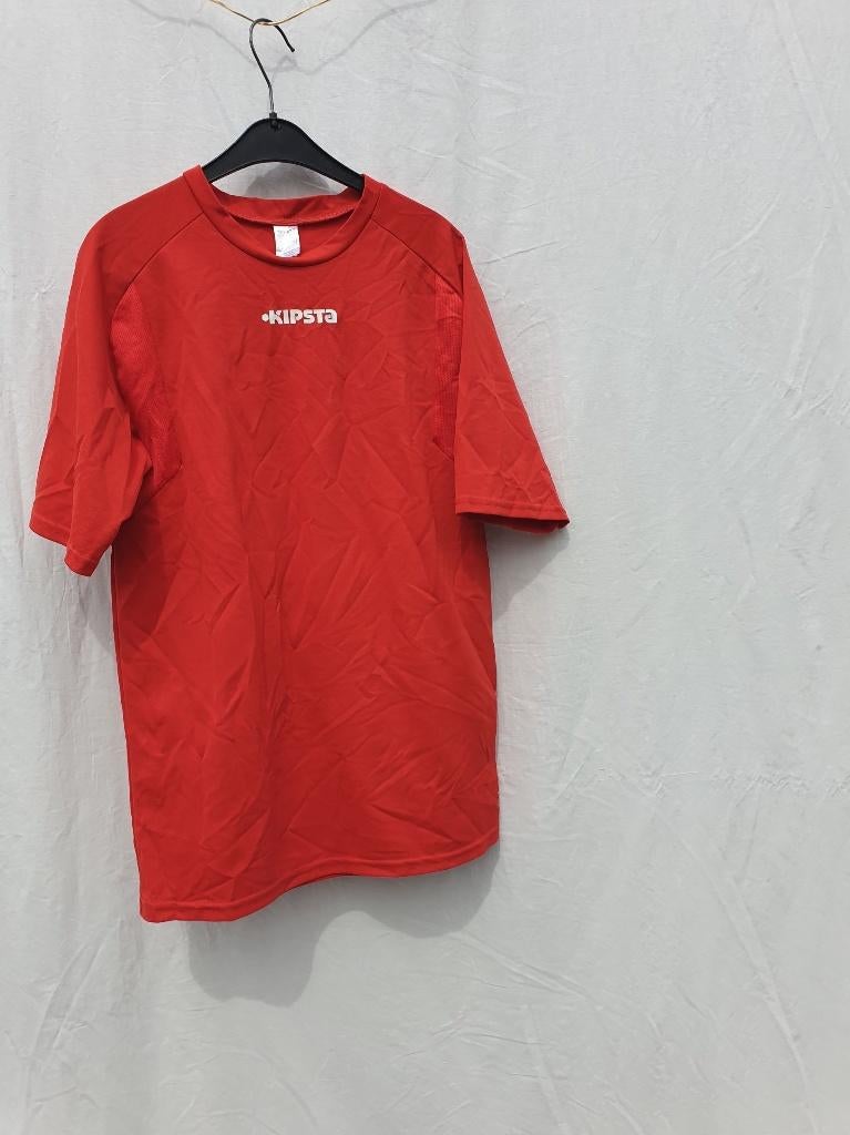 Leuk rood sportshirt. mt S merk Kipsta, Kleding | Heren, ., Ophalen of Verzenden, Zo goed als nieuw, .