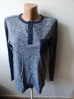 Blauw Herenshirt met Lange Mouwen - Maat M, Ophalen of Verzenden, Zo goed als nieuw, Jack & Jones, Maat 48/50 (M)
