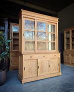 Teakhouten buffetkast | Vitrinekast met schuifdeuren #2445, Niet ingevuld, Gebruikt, 100 tot 150 cm, 200 cm of meer