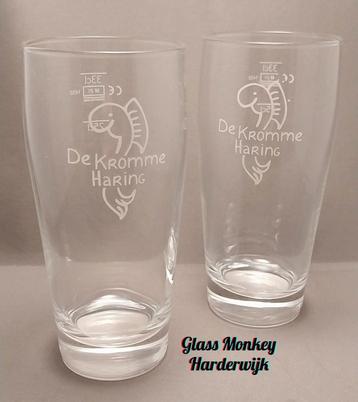Brouwerij de Kromme Haring bierglazen. 33cl beschikbaar voor biedingen