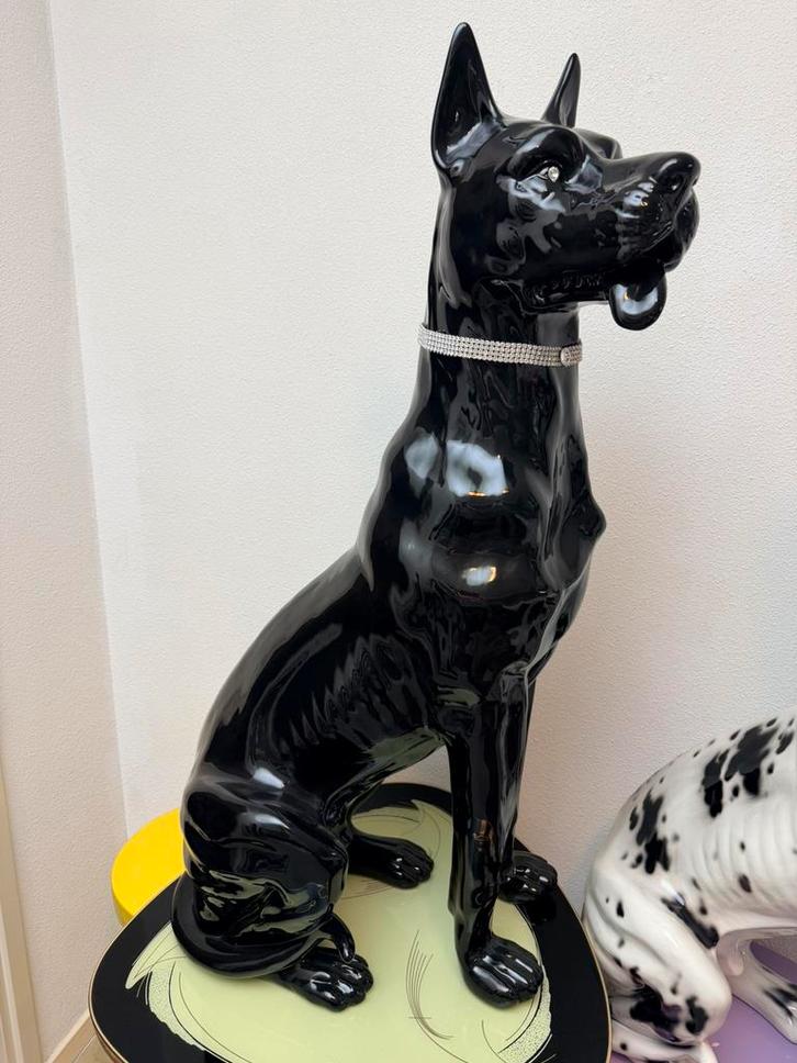 Deense dog keramiek, Verzamelen, Beelden en Beeldjes, Zo goed als nieuw, Ophalen