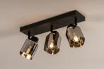 spots rookglas hoekbank tafel keuken bed plafondlamp 38cm, Ophalen of Verzenden, Nieuw, Led
