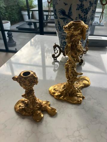 2 x drip kandelaar Pols Potten goud beschikbaar voor biedingen