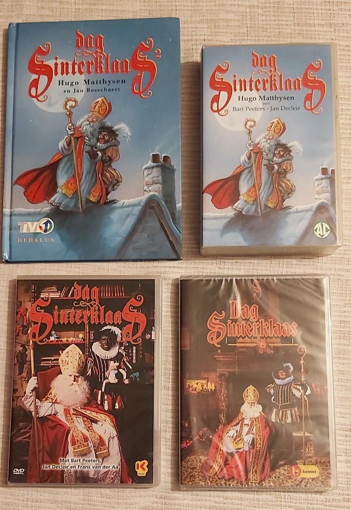 Dag Sinterklaas DVD's + Boek + VHS, Diversen, Sinterklaas, Ophalen of Verzenden, Zo goed als nieuw