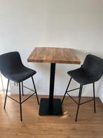Mango Wood Bar Table with 2 Bronx 71 Bar Stool €150, Huis en Inrichting, Ophalen, Tot twee personen, 50 tot 100 cm, Zo goed als nieuw