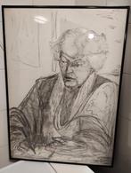 Nico Baak houtskool portret tekening, Ophalen