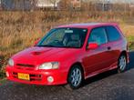 Toyota Starlet Glanza V 1998 facelift super red  JDM 4E-FTE, Auto's, 1027 kg, Stof, Zwart, 4 cilinders