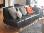 Jori type 8100 design 2,5/5 zits bank in zwart leer, Ophalen, Gebruikt, Driepersoons, Design, modern