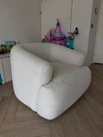 Westwing bank Sofia grof geweven stof in cremewit, Ophalen, Japandi, Gebruikt, Eenpersoons