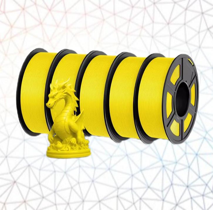 Nieuwe JAYO PLA+ 2.0 puur GEEL 3D Filament rol a 1.1 kilo, Computers en Software, 3D-printerbenodigheden, Nieuw, Ophalen of Verzenden