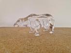 Glazen kristallen ijsbeer 18 cm, Antiek en Kunst, Antiek | Glas en Kristal, Ophalen of Verzenden