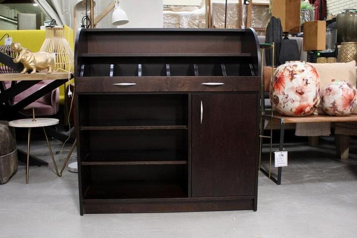 Mooie donker houten bestekkast wandkast horeca restaurant, Huis en Inrichting, Kasten | Buffetkasten, Zo goed als nieuw, 100 tot 150 cm