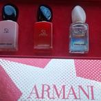 Si Armani parfum cadeauset 4 stuks, Sieraden, Tassen en Uiterlijk, Uiterlijk | Parfum, Ophalen of Verzenden, Zo goed als nieuw