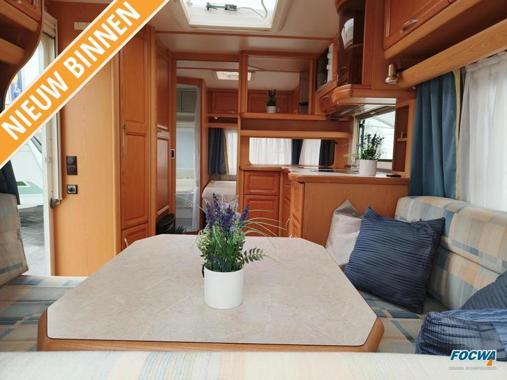 Fendt Platin 510 TF Fransbed Zit Tent Toilet, Caravans en Kamperen, Caravans, Bedrijf, tot en met 4, 1000 - 1250 kg, Rondzit, Fendt