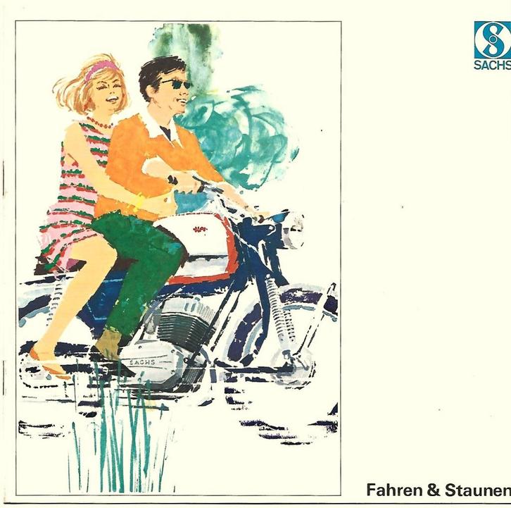 Sachs motorblok Fahren Staunen brochure (007v), Fietsen en Brommers, Handleidingen en Instructieboekjes, Zo goed als nieuw, Verzenden