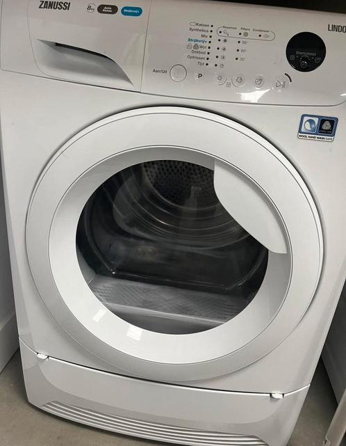 Zanussi warmtepompdroger, Witgoed en Apparatuur, Wasdrogers, Gebruikt, Overige typen, Voorlader, 8 tot 10 kg, 85 tot 90 cm, Anti-kreukfase