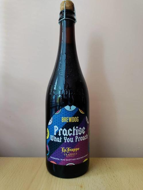 La Trappe Brewdog Practise What You Preach LTD Ed., Verzamelen, Biermerken, Zo goed als nieuw, Flesje(s), La Trappe, Verzenden
