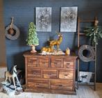 Teakhouten Dressoir - Landelijke Stijl, Huis en Inrichting, Ophalen of Verzenden, Nieuw, 25 tot 50 cm, 200 cm of meer