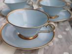 KPM acht antieke espressokopjes, demitasse baby-blue, ca1950, Ophalen of Verzenden