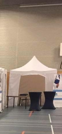 Easy up partytent 3x3 incl. zijwanden wit prijs per stuk, Tuin en Terras, Partytenten, Zo goed als nieuw, Partytent, 2 meter of meer