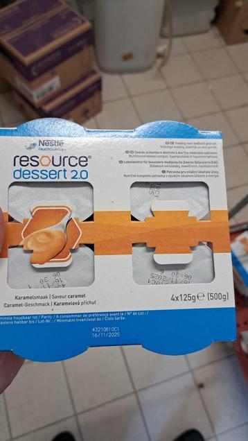 31x dieetvoeding: 22x Resource dessert, 9x Fresubin shot  beschikbaar voor biedingen