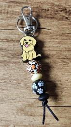 Sleutelhanger Tashanger honden kralen Golden retriever, Sieraden, Tassen en Uiterlijk, Verzenden, Nieuw