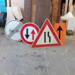 reclamebord verkeersbord, Ophalen, Zo goed als nieuw, Reclamebord