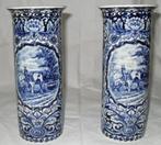 2 Antieke Delftsblauwe vaasjes., Antiek en Kunst, Ophalen