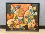 B Long schilderij, Antiek en Kunst, Kunst | Schilderijen | Abstract, Ophalen of Verzenden
