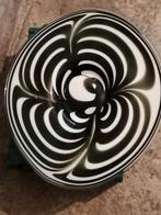 Bijzondere glazen schaal en vaas., Ophalen, Rond, Glas