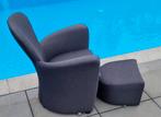 Leolux fauteuil /hocker €450, Ophalen, Minder dan 75 cm, Zo goed als nieuw, 50 tot 75 cm