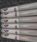 6 rollen grijs glittertjes behang, Ophalen of Verzenden