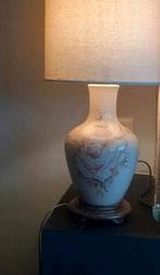 Vintage schemerlamp  met vintage roos, Huis en Inrichting, Lampen | Tafellampen, Ophalen, Minder dan 50 cm