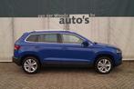 Skoda Karoq 1.0 TSI Business Edition Plus -LED-ECC-CAM-NAVI-, Auto's, Skoda, Voorwielaandrijving, Gebruikt, Euro 6, Blauw