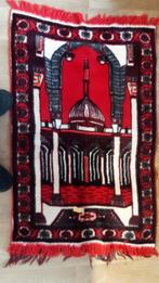 kleed antiek vloerkleed tafelkleed 77 bij 125 cm rood bruin, Ophalen of Verzenden