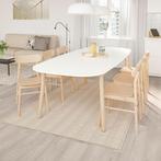 Ikea VEDBO eettafel wit 240x105 - gratis stoelen!, Ophalen, 200 cm of meer, 50 tot 100 cm, Zo goed als nieuw