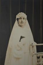 belgie 1900 fotokaart meisje heilige communie, Verzenden, Voor 1920, Ongelopen, Overige thema's
