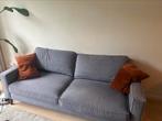 Blauw / grijze bank, op te halen in Leiden, Ophalen, Gebruikt, 100 tot 125 cm, Driepersoons