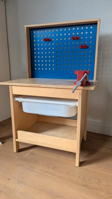 Ikea kinder werkbank van hout met lade beschikbaar voor biedingen