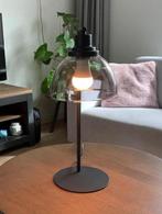 Tafellamp met gerookt glas, Ophalen of Verzenden, Zo goed als nieuw, Glas, Minder dan 50 cm