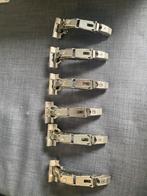 6 Scharnieren, Doe-het-zelf en Verbouw, Hang- en Sluitwerk, Ophalen of Verzenden, Zo goed als nieuw, IJzer, Scharnier