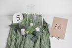 Bruiloft (tafel) decoraties - vaasjes / nep bloemen / LED, Ophalen of Verzenden, Zo goed als nieuw, Versiering, Geboorte of Huwelijk