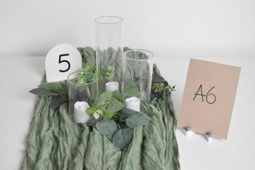 Bruiloft (tafel) decoraties - vaasjes / nep bloemen / LED beschikbaar voor biedingen