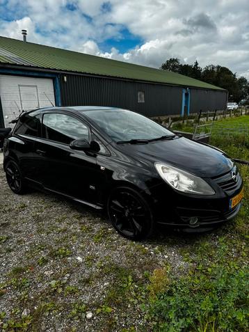 Opel Corsa OPC Line 1.4 16V 2009 Zwart Nieuwe motor beschikbaar voor biedingen