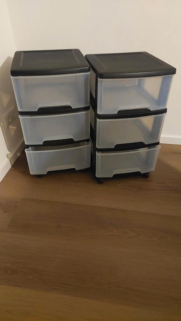 2 Ladekasten op Wielen - Handig en Praktisch!, Huis en Inrichting, Kasten | Ladekasten, Gebruikt, Minder dan 100 cm, Minder dan 50 cm