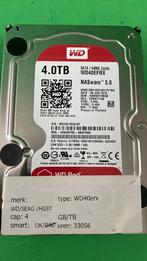 WD40EFRX Hdd voor PC server of NAS, Computers en Software, Harde schijven, Intern, 3,5", Server, Refurbished