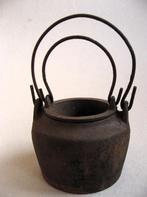 Antieke dubbele lijmpot van gietijzer, voor beenderlijm, Ophalen of Verzenden