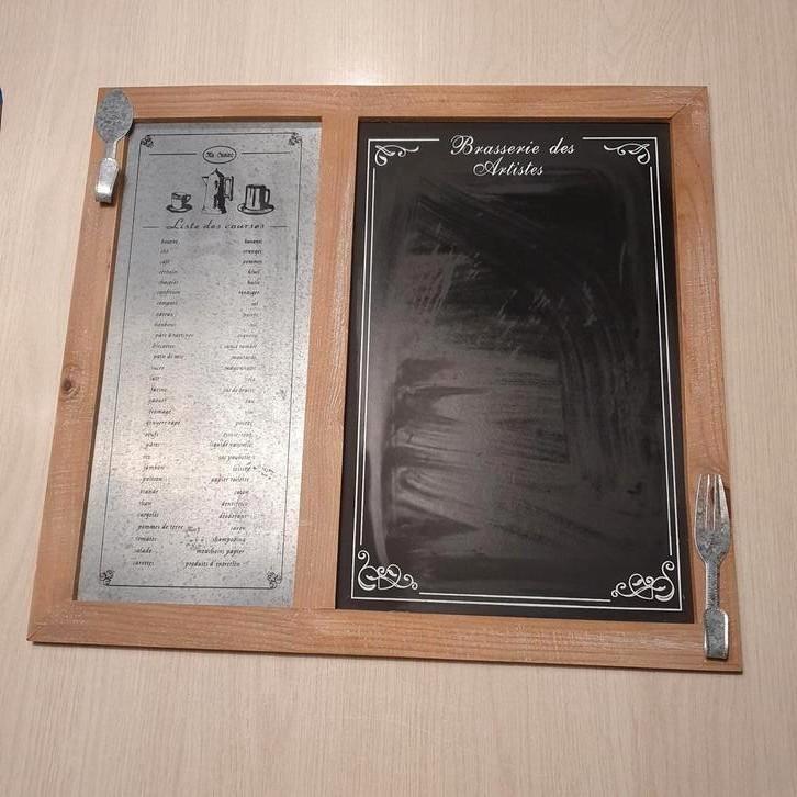 Restaurant krijtbord Frans, Hobby en Vrije tijd, Stempelen, Gebruikt, Clearstamp, Ophalen of Verzenden